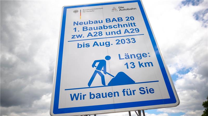 Umstrittene A20 - Start für Bauarbeiten in Niedersachsen Der erste Abschnitt der Küstenautobahn in Niedersachsen soll 13 Kilometer lang werden.