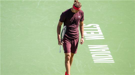 Der erste Auftritt in Indian Wells war für Alexander Zverev auch direkt der letzte.