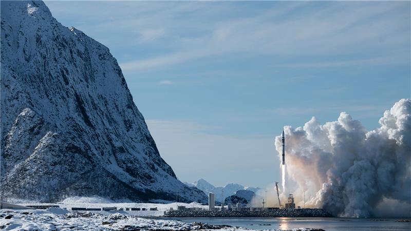Der erste Testflug der Spectrum-Rakete im März 2025 (Handout)