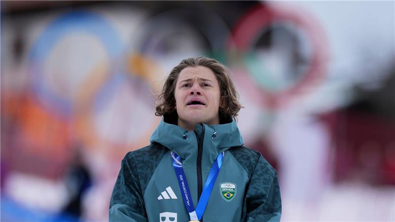 Der für Brasilian startende Lucas Braathen gewann die erste Medaille für ein südamerikanisches Land bei Winterspielen überhaupt - und dann gleich Gold. (Archivbild)