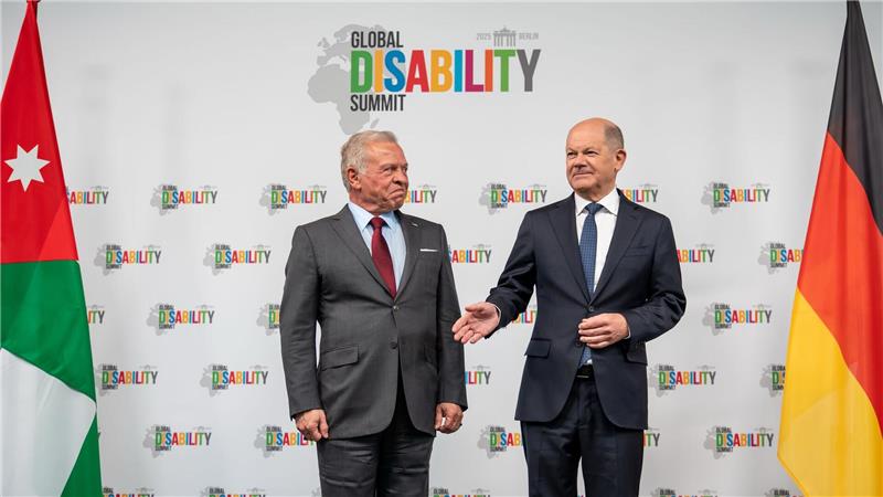 Scholz und König Abdullah II.: Rechte Behinderter schützen Der geschäftsführende Bundeskanzler Olaf Scholz (SPD) und der jordanischen König Abdullah II. forderten international verstärkte Anstrengungen für Inklusion und Teilhabe.