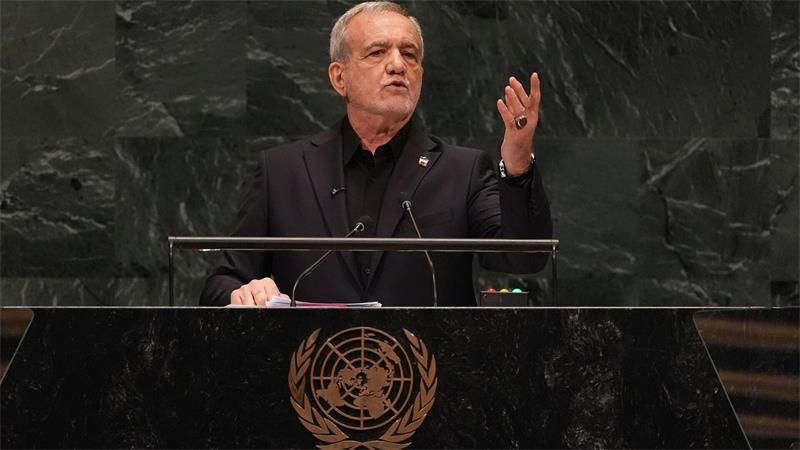 Der iranische Präsident Massud Peseschkian hat sich bei der UN-Generaldebatte gegen Anschuldigungen der USA gewehrt. 