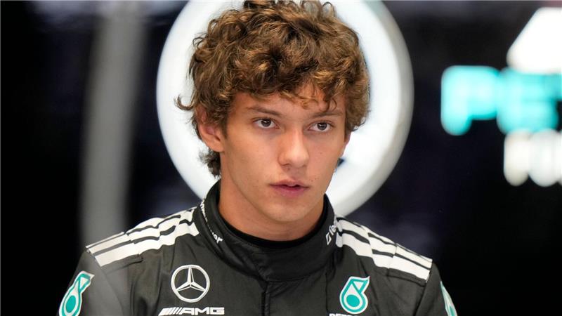 Russell und Antonelli auch 2026 bei Mercedes Der junge Italiener Kimi Antonelli erlebt eine Saison mit Rückschlägen, aber auch starken Ergebnissen. (Archivbild)
