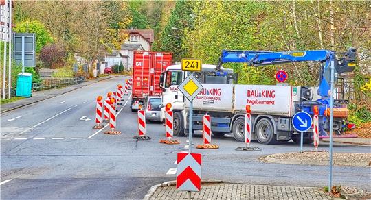 Der letzte Sanierungsabschnitt der Clausthaler Straße hat begonnen – die Straße ist ab dem Abzweig Nonnenweg halbseitig gesperrt.  Foto: Roß