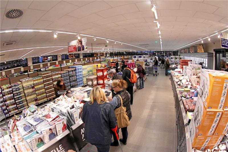 Der neue Aldi bietet insgesamt rund 2000 verschiedene Artikel an.