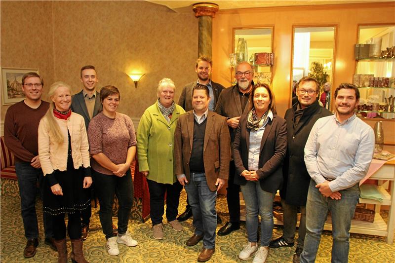 Der neue Vorstand des CDU Stadtverbandes (v.l.): Alexander Waldorf, Gesine Kirschke, Tim Brejla, Julia-Marie Ruyling, Britta Wichert, Alexander Weisse, Eric Tychsen, Hans-Peter Dreß, Stefanie Hertrampf, Jochen Neumann und Magnus Heiduk. Foto: Fricke