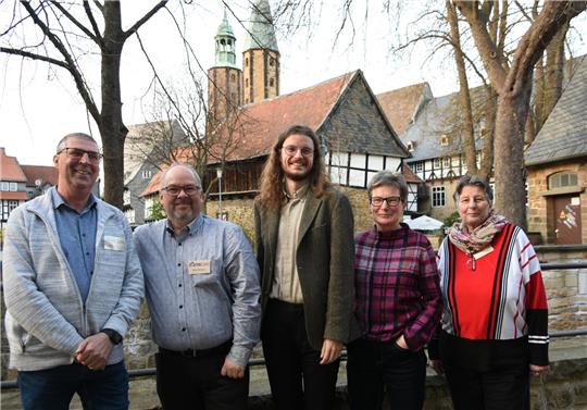 Der neue Vorstand des Museumsvereins Goslar besteht aus (v.li.) Detlef Becker, Mark Borchers, Nils Radunz (Vorsitzender), Karen Ullrich und Astrid Becker-Gritzahn.