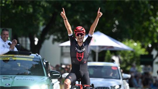 Der neue deutsche Straßenradmeister: Marco Brenner.