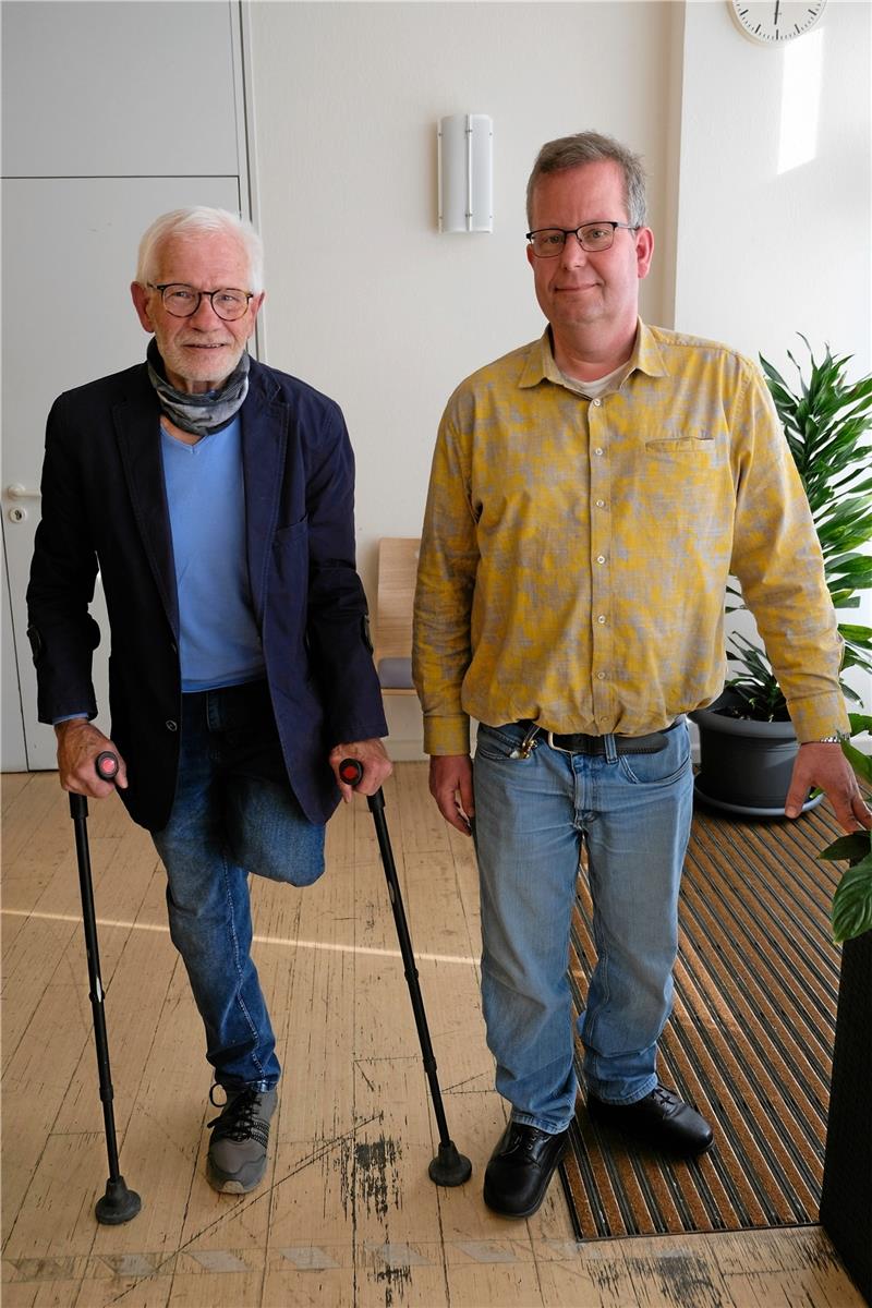 Der scheidende Kreis-Behindertenbeauftragte Ulrich Heinemann (links) und sein designierter Nachfolger Christian Bormann. Foto: Privat