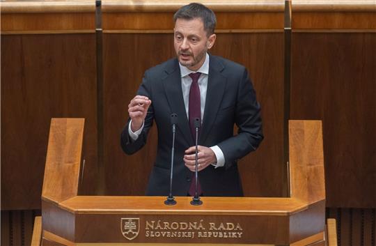 Der slowakische Ministerpräsident Eduard Heger.