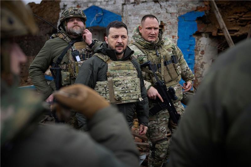Krieg gegen die Ukraine: So ist die Lage Der ukrainische Präsident Wolodymyr Selenskyj in der Region Saporischschja.