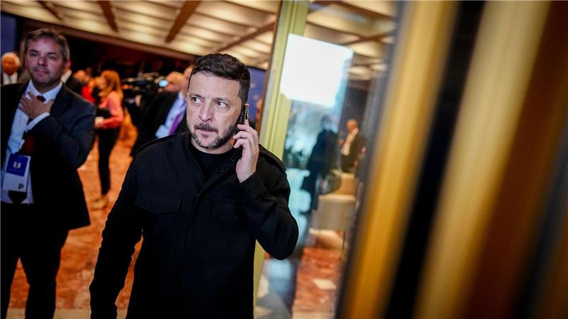 Der ukrainische Wolodymyr Selenskyj zeigte sich in Albanien wenig optimistisch.