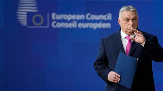 Der ungarische Ministerpräsident Viktor Orban drohte mit einem Veto. (Archivbild)