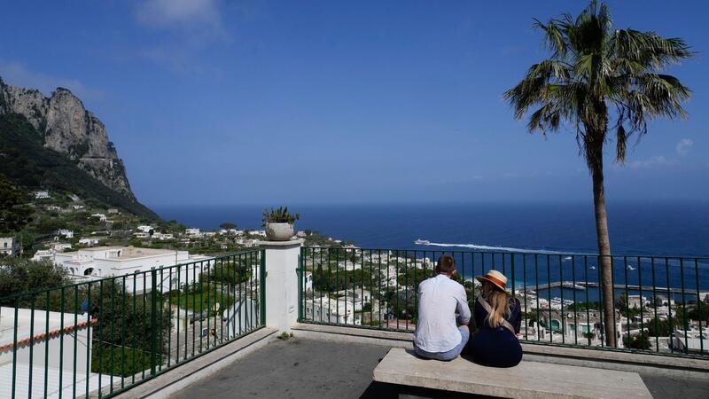 Capri ohne Wasserversorgung: Touristen-Stopp Derzeit sei es nur Einwohnern Capris erlaubt, die Insel zu betreten.