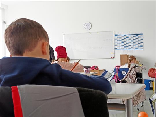 Deutsch für geflüchtete Kinder aus der Ukraine in der Adolf-Grimme-Gesamtschule in Oker.  Foto: Landkreis