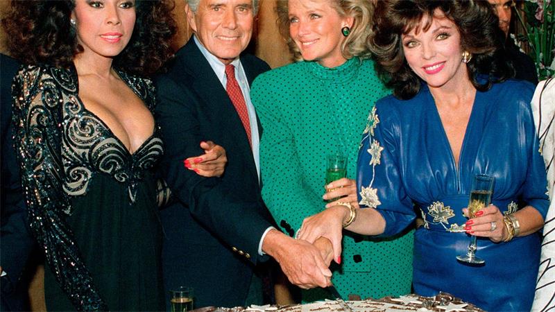 Warum Serien über Familien und Dynastien so angesagt sind Diahann Carroll, John Forsythe, Linda Evans und Joan Collins aus der Hit-Serie „Der Denver-Clan“. (Archivbild)