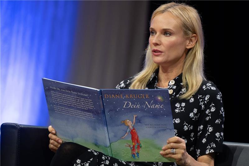Diane Kruger, Schauspielerin, liest auf der Frankfurter Buchmesse aus ihrem Kinderbuch «Dein Name».