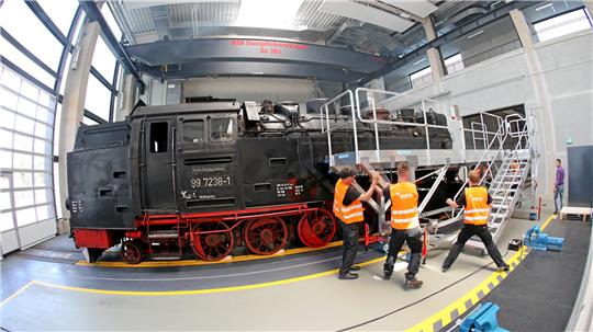 Die 15 Millionen Euro teure HSB-Werkstatt in Wernigerode wurde 2022 eröffnet, erfüllt aber kaum noch die Erfordernisse. Zu den vielen Investitionen, die erforderlich sind, wird auch ein Werkstatt-Anbau gerechnet.