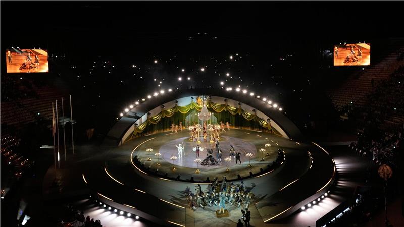 „Wahrhaft magische“ Spiele: Italien feiert Olympia-Abschied Die Abschlussfeier der Olympischen Winterspiele in der Arena von Verona.