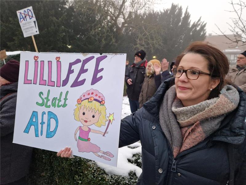 Die AfD lud zur Wahlkampfveranstaltung mit Rednern wie dem EU-Parlamentsabgeordn...