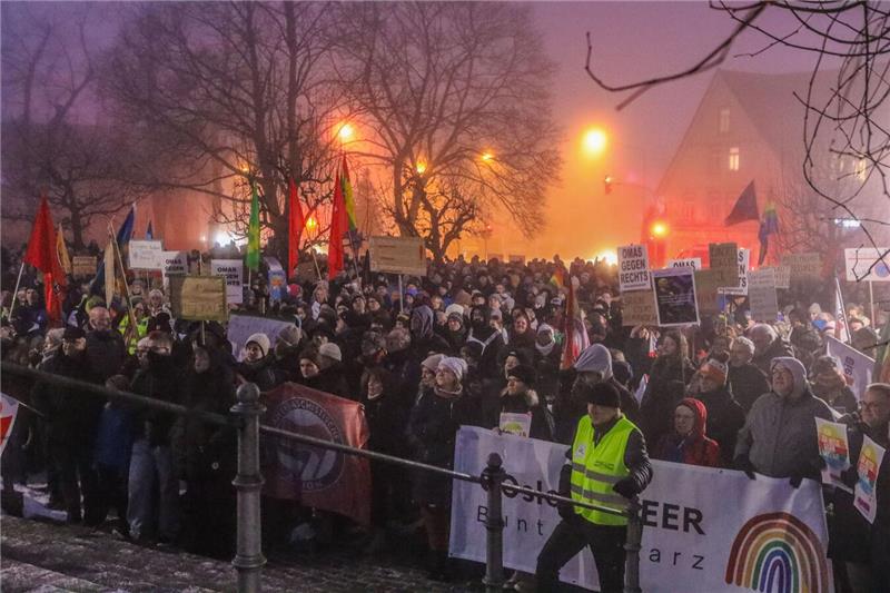 Die AfD lud zur Wahlkampfveranstaltung mit Rednern wie dem EU-Parlamentsabgeordn...