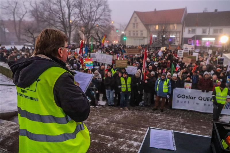 Die AfD lud zur Wahlkampfveranstaltung mit Rednern wie dem EU-Parlamentsabgeordn...