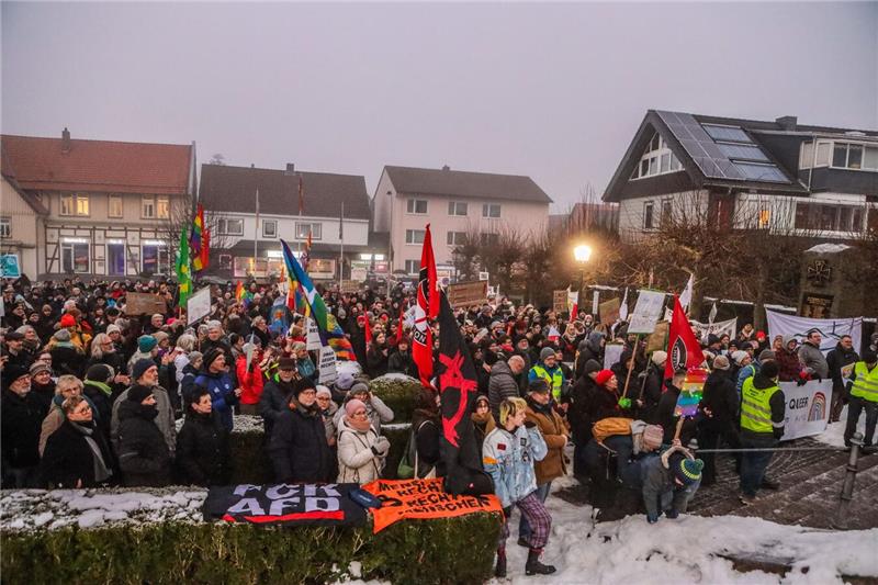 Die AfD lud zur Wahlkampfveranstaltung mit Rednern wie dem EU-Parlamentsabgeordn...