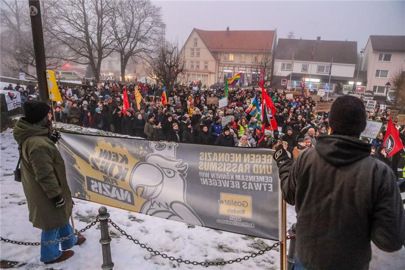 Die AfD lud zur Wahlkampfveranstaltung mit Rednern wie dem EU-Parlamentsabgeordn...