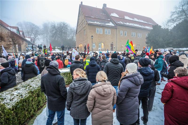 Die AfD lud zur Wahlkampfveranstaltung mit Rednern wie dem EU-Parlamentsabgeordn...