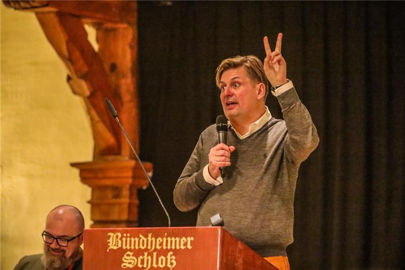 Die AfD lud zur Wahlkampfveranstaltung mit Rednern wie dem EU-Parlamentsabgeordn...