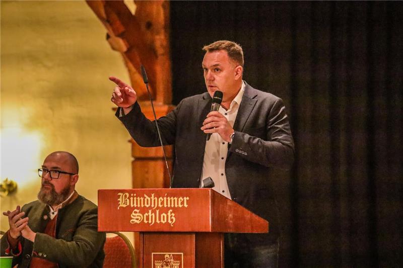 Die AfD lud zur Wahlkampfveranstaltung mit Rednern wie dem EU-Parlamentsabgeordn...