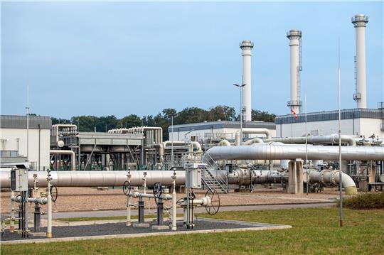 Die Anlage des Erdgasspeichers im niedersächsischen Rehden.