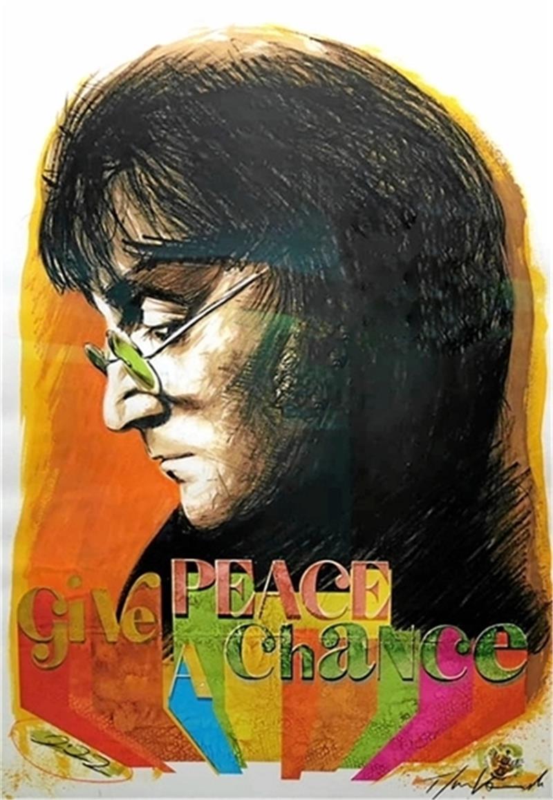 Goslars Galerie an der Abzucht feiert 50 Jahre Die Arbeit „John Lennon, Peace“ (Ausschnitt) stammt von Thomas Jankowski. Foto: Galerie