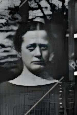 Die Aufnahme zeigt Anna König um das Jahr 1930. Das Bild ist mit künstlicher Intelligenz nachbearbeitet.