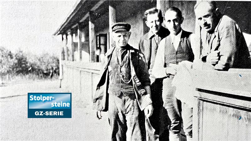 Louis Meyer – Erinnerung an den gütigen Goslarer Großvater Die Aufnahme zeigt Louis Meyer ganz rechts – auf die Arme gestützt – im Arbeitslager Wendefurt. Er starb am 29. März 1967. Die Bilder, die in diesem Bericht verwendet werden, sind Reproduktionen aus dem 1986 erschienenen Buch von Hans Donald Cramer „Das Schicksal der Goslarer Juden 1933 bis 1945“. Repro: Sowa