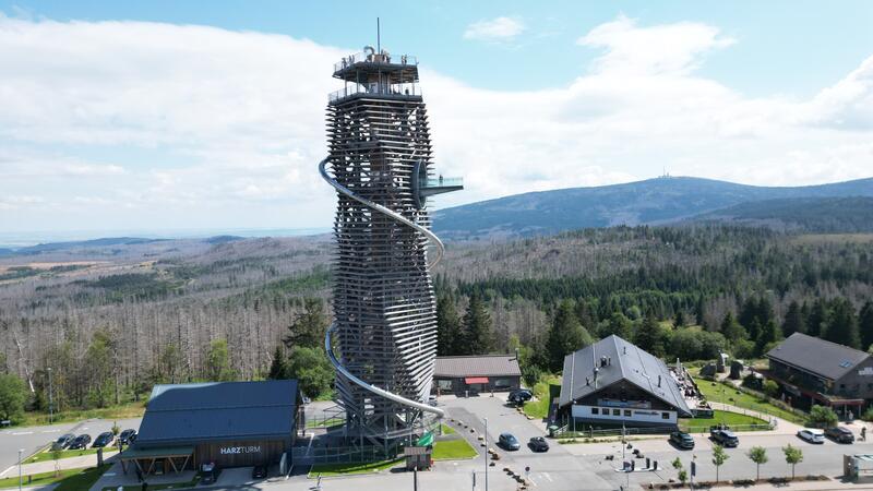 Die Bauarbeiten am Harzturm sind beendet.