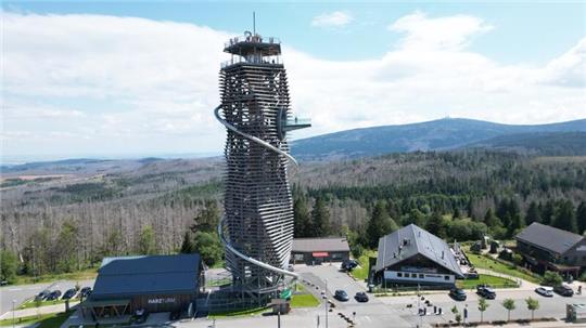 Die Bauarbeiten am Harzturm sind beendet.