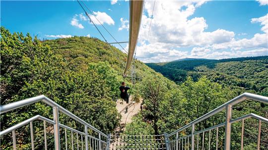 Die Baumschwebebahn in Bad Harzburg gehört zu den Projekten, die das Land Niedersachsen gefördert hat.