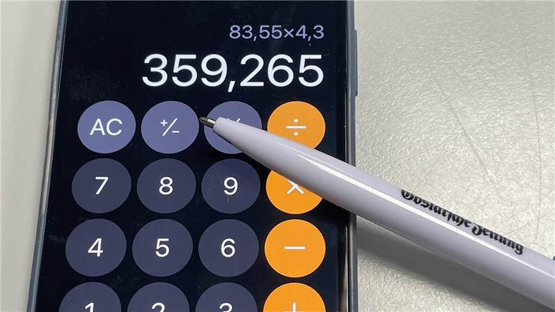 Die Berechnung der Grundsteuer ist kompliziert. Unser Rechenbeispiel ergibt (gerundet) 359,27 Euro.