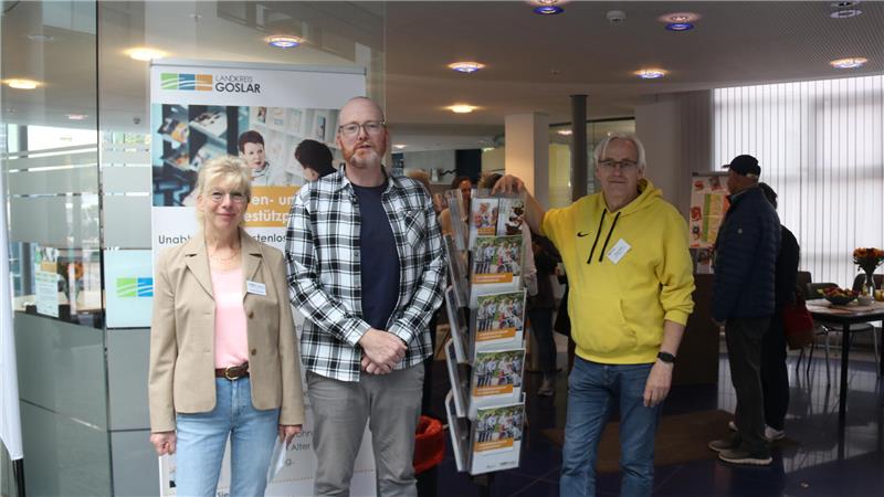 Die Betreuungsstelle des Landkreises stellt sich vor: Susanne Neumann (von links), Sebastian Müller und Günter Gierke.