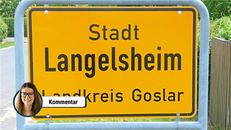 Das Ortsschild von Langelsheim.