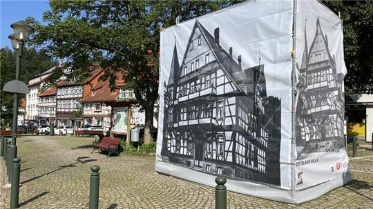 Die „Blaue Villa“ war bis Ende des Jahres 1925 ein architektonisch ansprechendes Fachwerkhaus.