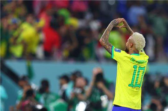 Die Brasilianer um Superstar Neymar zeigten ihre Liebe zum Fußball.