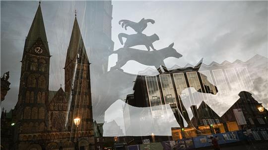 Die Bremer Stadtmusikanten führen virtuell durch Bremen. (Archivbild)