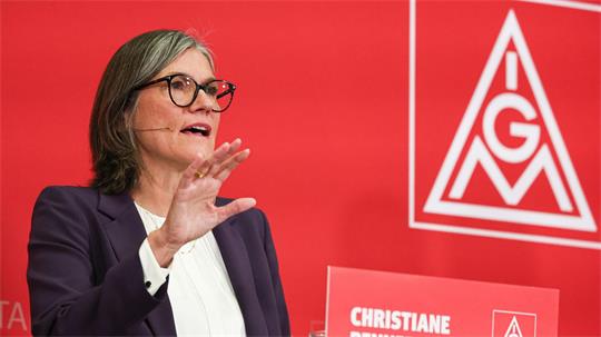 Die Chefin der IG Metall, Christiane Benner, sieht keinen Grund zum Verzicht. (Foto: Archiv)