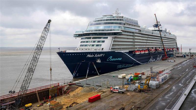 Neue Kaje für Kreuzfahrtschiffe in Bremerhaven Die Columbuskaje wird nach Bauarbeiten eröffnet. (Archivfoto)