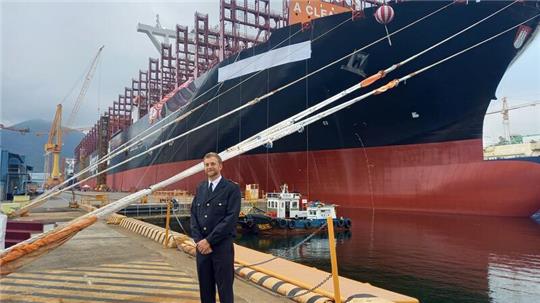 Die Container-Schiffe, auf denen Martin Teicke als Zweiter Offizier unterwegs war, sind etwa hundertmal größer als die Segeljollen auf der Okertalsperre.