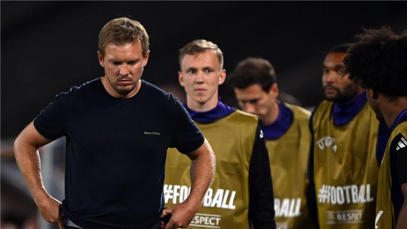 Nach Quali-Fehlstart: Nagelsmann-Team fliegt aus Top Ten Die DFB-Elf rutscht nach der Niederlage in der Slowakei in der Weltrangliste ab.