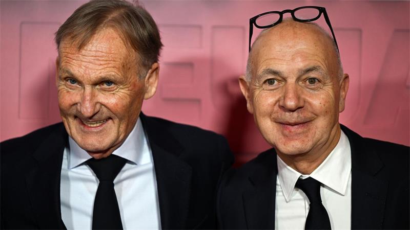 Klopps Bundestrainer-Start mit Parallele zu Legende Zidane Die DFB-Funktionäre Neuendorf (r) und Watzke setzten sofort auf Klopp als neuen Bundestrainer. (Archivbild).