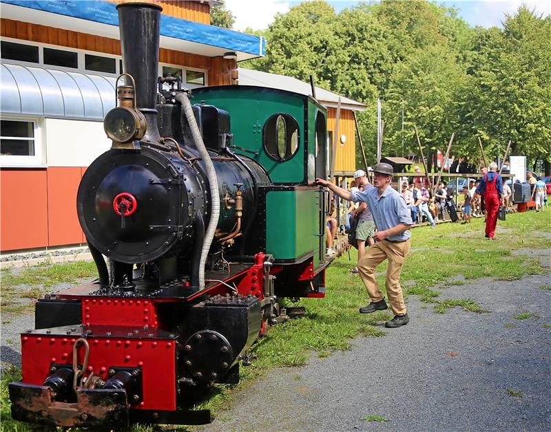 Die Dampflok Typ Fabian ist 1914 von Henschel in Kassel gebaut. Foto: Jung